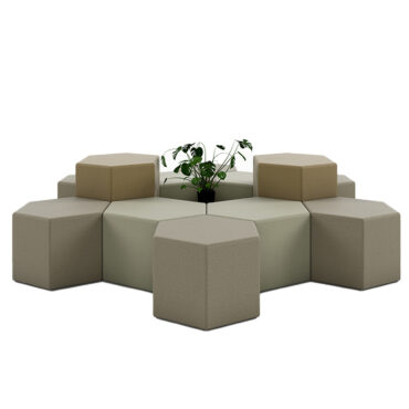 Hexagonal Ottomans